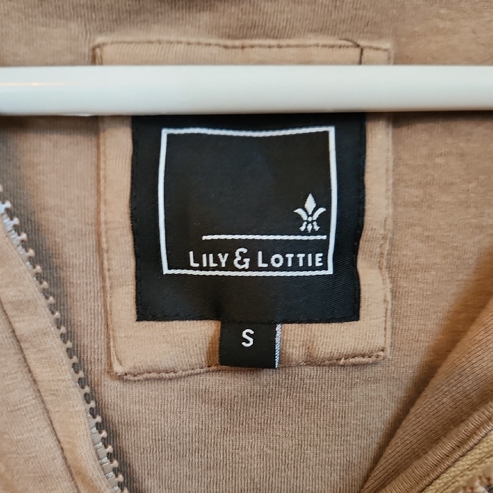 Casual Chelsea Debour Tan Zip-Up Hoodie - Picture 2 of 5